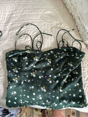 Kourt Genevieve Satin Corset Top